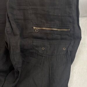 XCVI Black Lightweight Casual Top